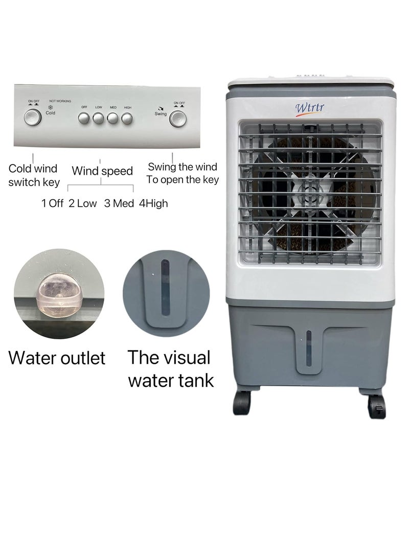 Wtrtr Wtrtr Air cooler,20L Evaporative Air Cooler,Home air conditioning fan refrigeration single cold air cooling fan Commercial home mobile air conditioner  - Image 2