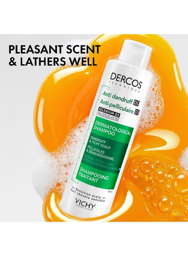 VICHY Dercos Anti Dandruff Shampoo For Normal To Oily Hair For Men & Women 200ml - Image 5