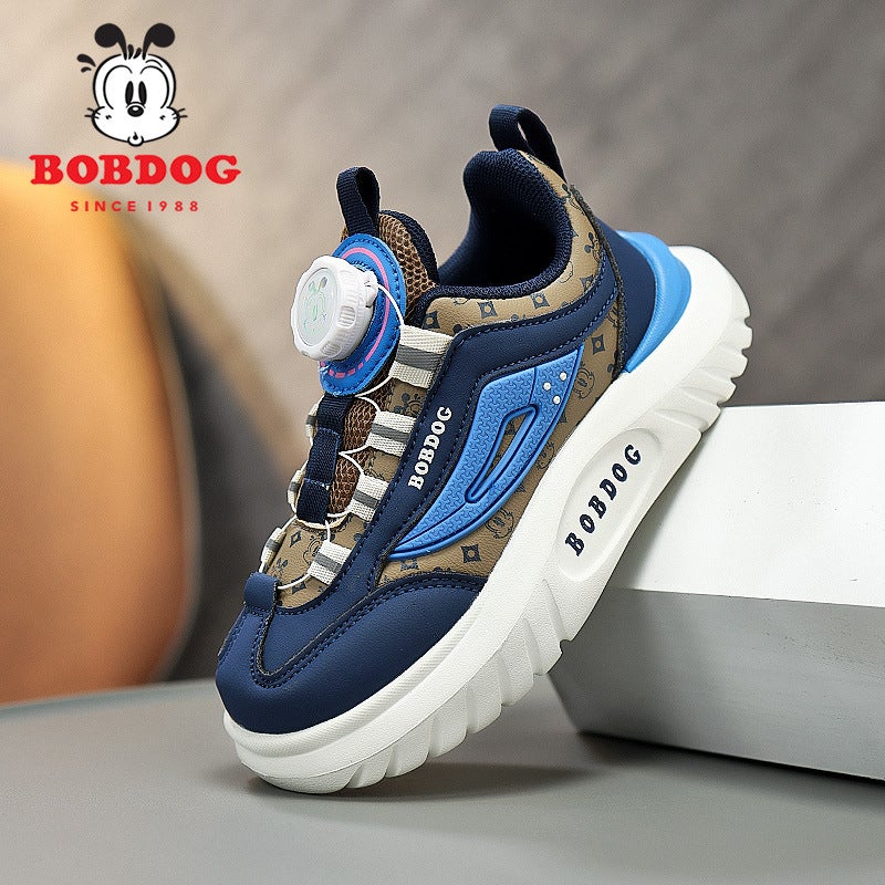 Babu Beans Children'S Shoes Spring Girls Sports Shoes Leather Boys Casual Shoes Non-Slip Sports Fleece-Lined - Image 5