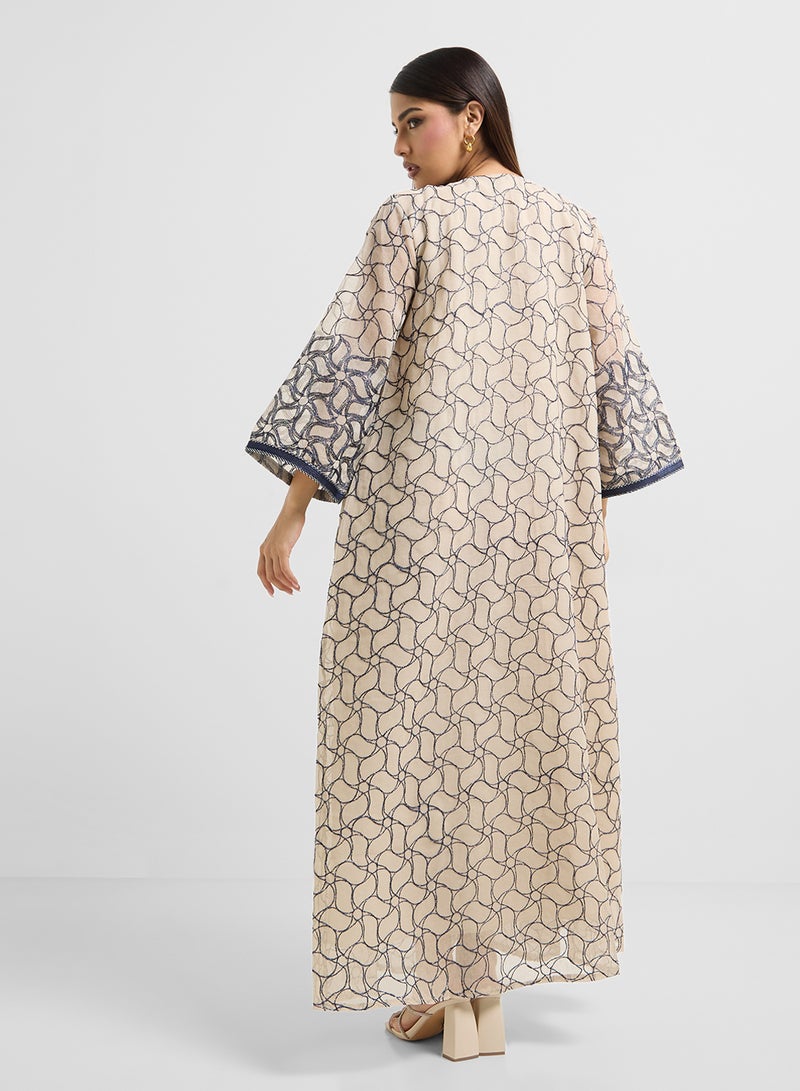 Khizana Embroidered Jalabiya  - Image 2