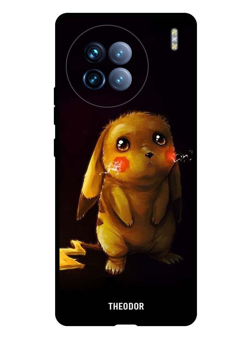 Theodor غطاء واقي مضاد للخدش وصدمات مع حواف لفيفو X90 كرتوني أصفر لطيف - Image 1