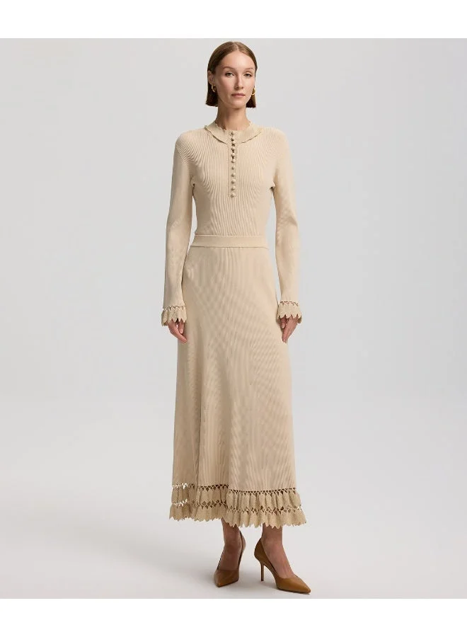 Ipekyol Contrast Hem Knit Skirt