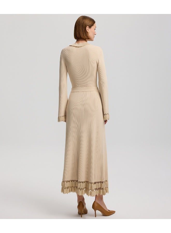 Ipekyol Flared Fit Contrast Hem Knit Skirt - Image 2