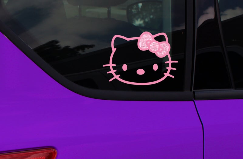 CHROMA 001122 Cling Bling 'Hello Kitty' Decal Pink, 4" x 5" - Image 2