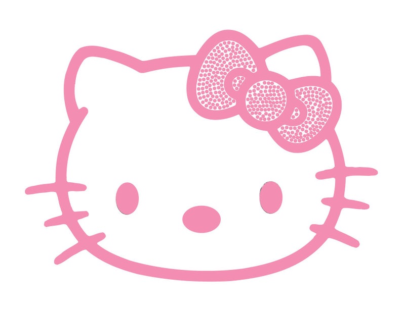 CHROMA 001122 Cling Bling 'Hello Kitty' Decal Pink, 4" x 5" - Image 4
