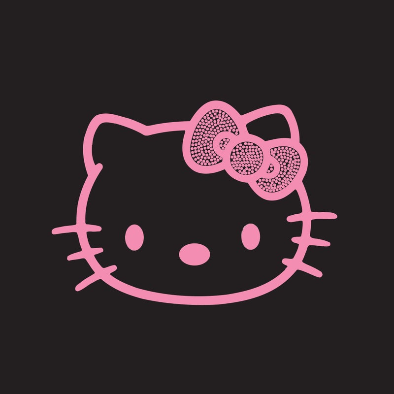 CHROMA 001122 Cling Bling 'Hello Kitty' Decal Pink, 4" x 5" - Image 3