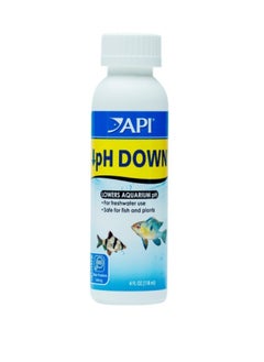 API API PH DOWN. LOWERS AQUARIUM PH, FOR FRESH WATER USE,SAFE FOR FISH AND PLANTS 4FL OZ(118ML) 