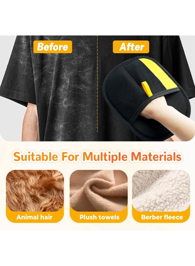 Generic 2Pcs Electrostatic Gloves Pet Hair Removal, 2025 Pet Hair Remover Glove, Washable Reusable Dogs Cats Hair Gloves for Furniture Bed Sheets Couch Clothes Carpet Car Seat - Image 3