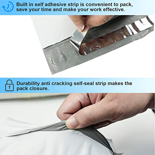 DarkFlash Reliable Mailer 10x13 Inch 100Pcs White Poly Mailers Shipping Envelopes, Self Sealed Mailer Bags with Waterproof and Tear-Proof Postal Bags, Packaging for Small Business - Image 5