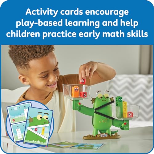 hand2mind Numberblocks Blockzee Balance Activity Set, ﻿61 MathLink Cubes, Balance Scale, Educational Math Manipulatives, Numbers for Toddlers, Preschool Learning Activities, Birthday Gifts for Kids - Image 4