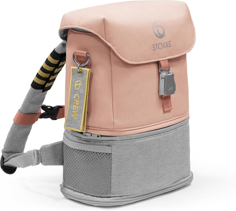Stokke JetKids BackPack, Coral Pink - Expandable Design for Kids 2-7 Years Old - Image 1