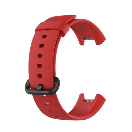 EDNITA Redmi Watch 2 Lite & Redmi GPS Smart Watch Band Strap with Soft Silicone Classic Strap & Secure Buckle - Black,Blue,Red - Pack of 3 - Image 4