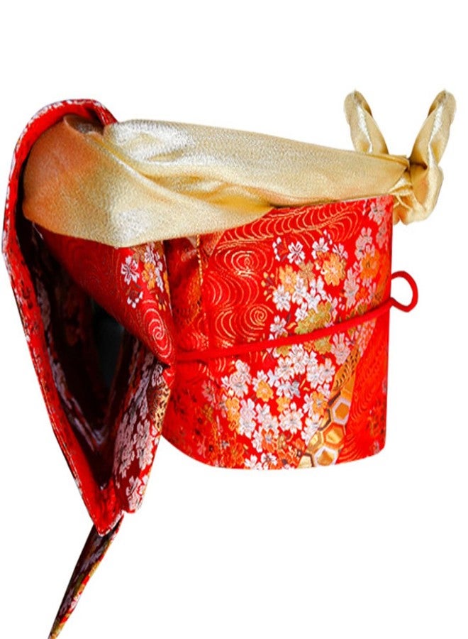 CAMDOM Women's Japanese Kimono Taikoor Box Knot Obi Belt 4 Pcs Vintage Jacquard Cotton Waistband Yukata Robe Accessories - Image 2
