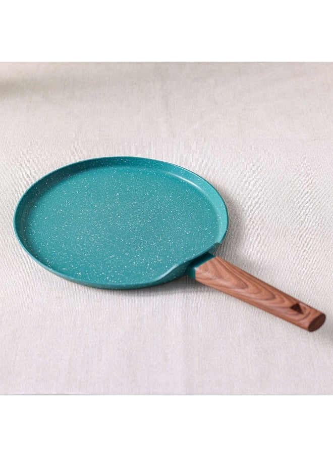 DANUBE HOME Chef's Delight Florin Pizza Pan with Marble Coating – Non-Stick, PFOA Free Bakeware for Crispy Crust – Oven-Safe, Easy Clean Pizza Tray for Home Kitchen 28x1.7cm - Green  - Image 1