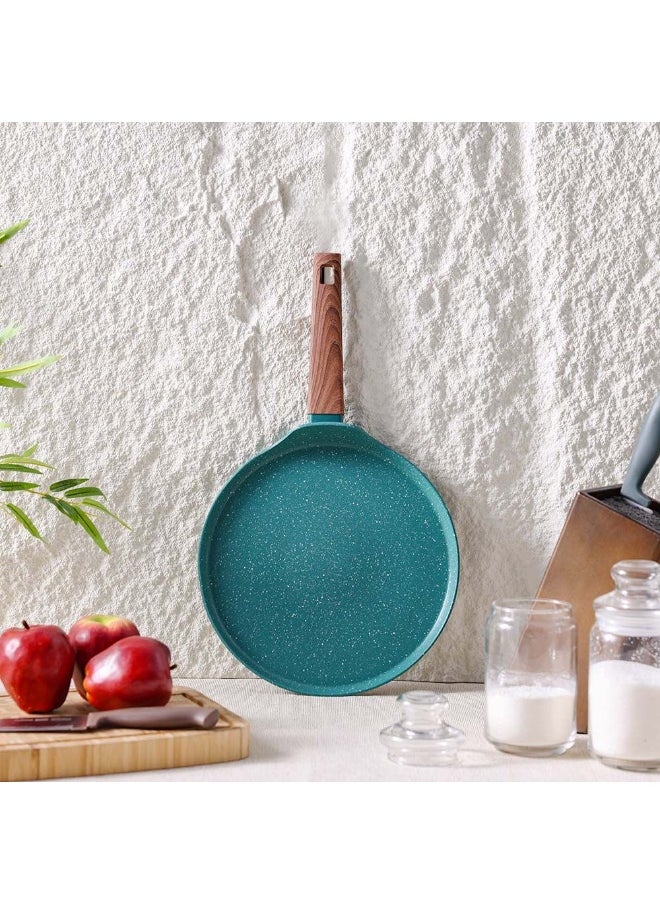 DANUBE HOME Chef's Delight Florin Pizza Pan with Marble Coating – Non-Stick, PFOA Free Bakeware for Crispy Crust – Oven-Safe, Easy Clean Pizza Tray for Home Kitchen 28x1.7cm - Green  - Image 5