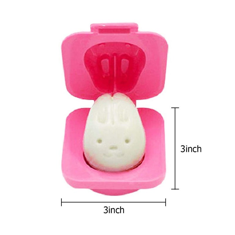 YunKo 6Pcs Egg Rice Mold Hard Boiled Egg Mold Fish Car Heart Shape Onigiri Mold Rice Ball Maker, Fondant Cake Pop Decorating Tool Fun Cookery Kitchen Gadgets - Image 5