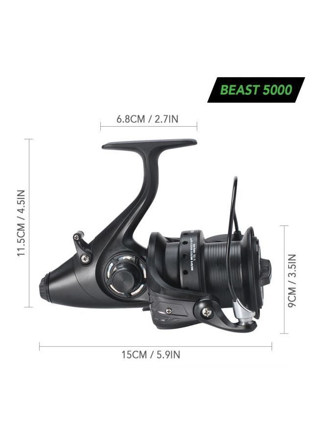 NIBEMINENT Spinning Reel With Front And Rear Double Drag Carp  - Image 3