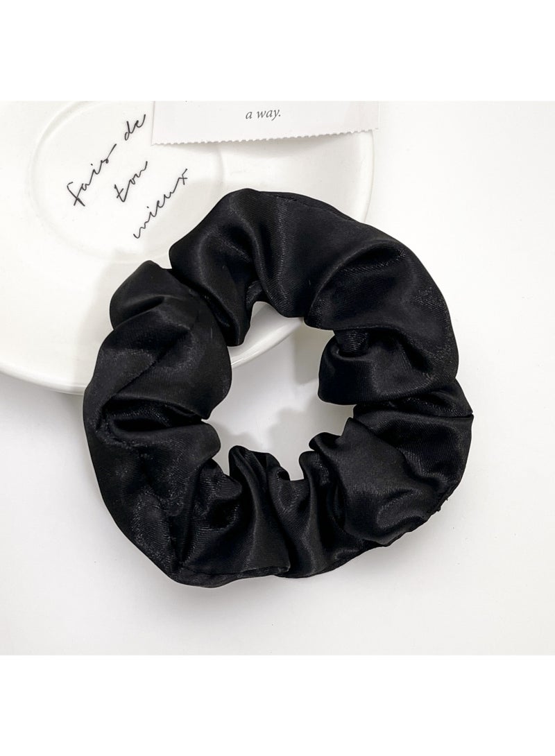 12 Pcs Satin Hair Scrunchies, Soft & Comfortable Satin Scrunchy, Hair Ties Bows Ropes, Elastics Ponytail Holders for Women Girls Hair Accessories(Earthy Shades) - Image 2