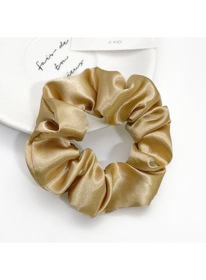 12 Pcs Satin Hair Scrunchies, Soft & Comfortable Satin Scrunchy, Hair Ties Bows Ropes, Elastics Ponytail Holders for Women Girls Hair Accessories(Earthy Shades) - Image 5