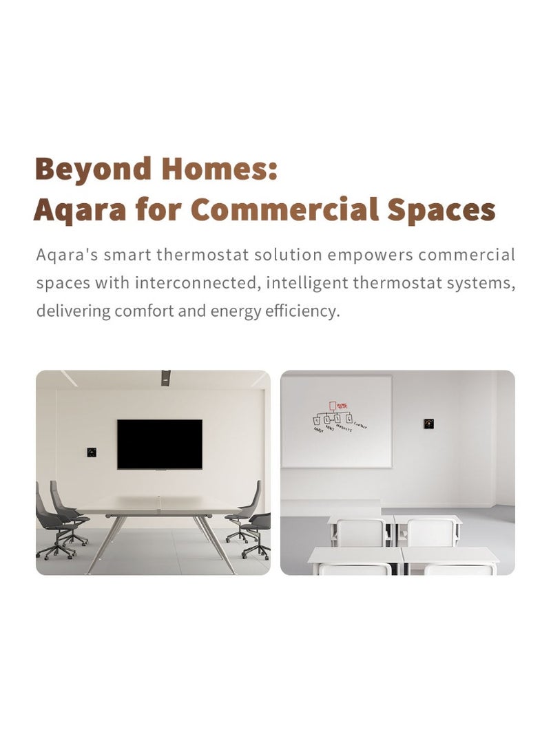 Aqara Smart Thermostat W400 FCU version WT-A02D ,Zigbee WIFI Bluetooth,Whole-Home Climate Control System-Global version Gray - Image 5