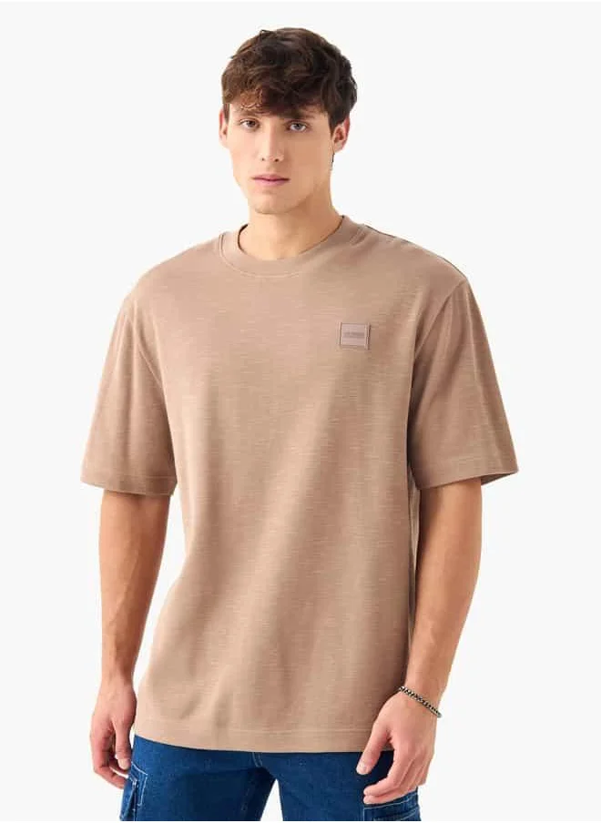 Lee Cooper Lee Cooper Oversized T-shirt with Short Sleeves and Crew Neck