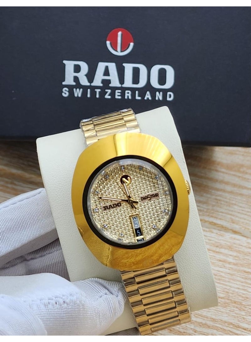 Luxury men's wristwatch from Rado Diastar automatic brand
