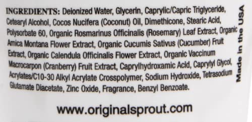 Original Sprout Original Sprout Scrumptious Baby Cream with Zinc for Babies Sensitive Skin, 12 oz. Bottle - Image 4