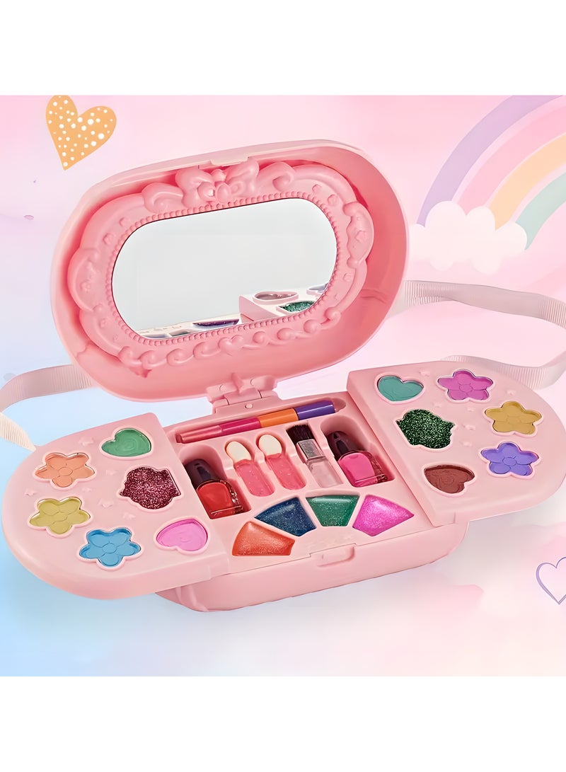 LIXADA Cosplay Makeup Kit for Girls with Cosmetic Makeup Vanity - Real, Non Toxic, Washable Make Up Kit - Birthday, Girls' Day, Gifts for Girl Women Makeup, Ideal choice for Gifts for Kids Age 3+ - Image 1