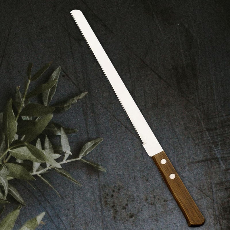 Captoola 11 Inch Professional Knife Set Wood Handle Super Sharp Knife 9 Inch Bread Cutting Knife Set of 2 - Image 3