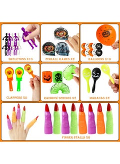 Max Fun 132Pcs Halloween Party Toys Assortment For Kids Halloween Party Favors Prizes Box Toy Assortment Classroom Trick Treating Halloween Treasure Box Toys(Random)  - Image 3