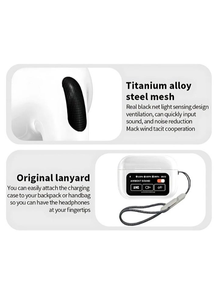 MMG - Truly Wireless Earbuds with built-in LCD Touchscreen ANC, ENC, Music & Camera Control - Image 1