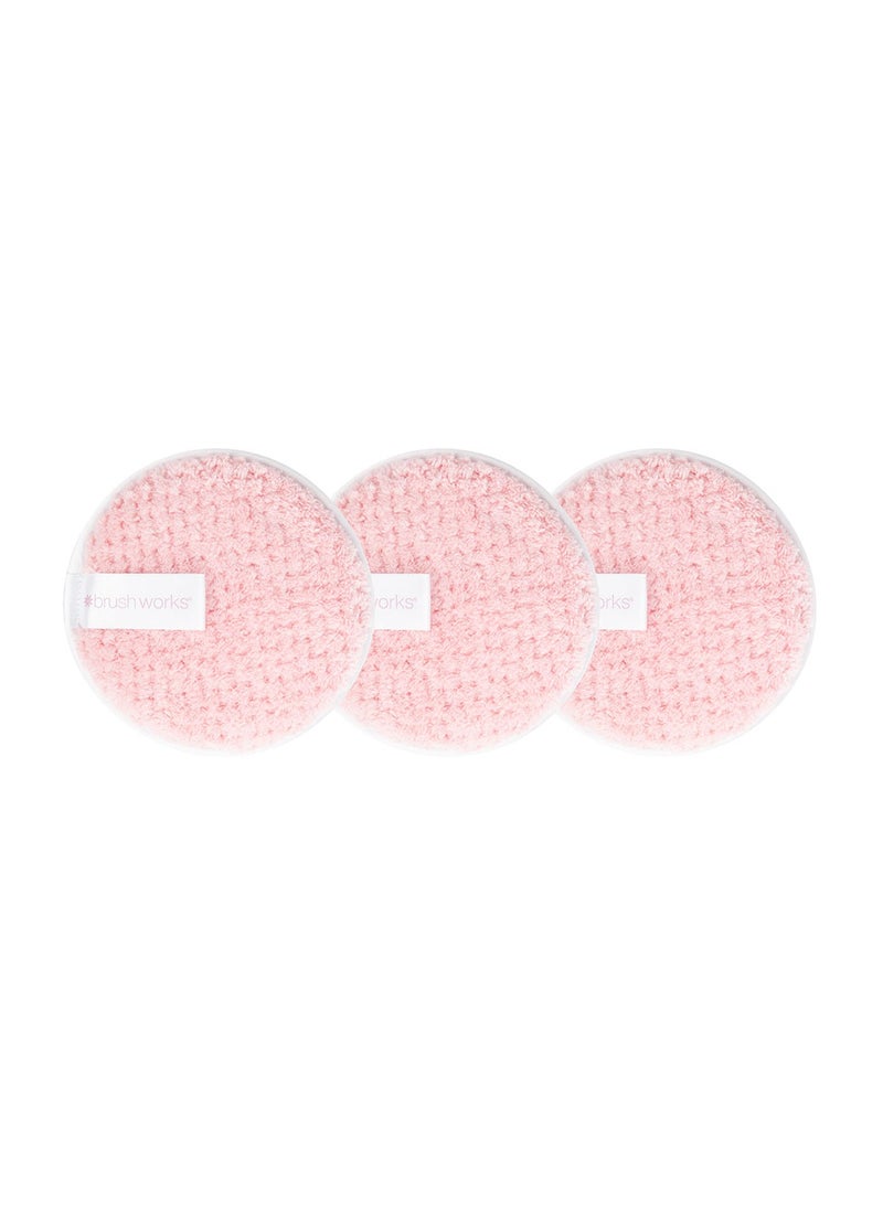 Brushworks HD Reusable Makeup Remover Pads - Pack of 3 - Image 2