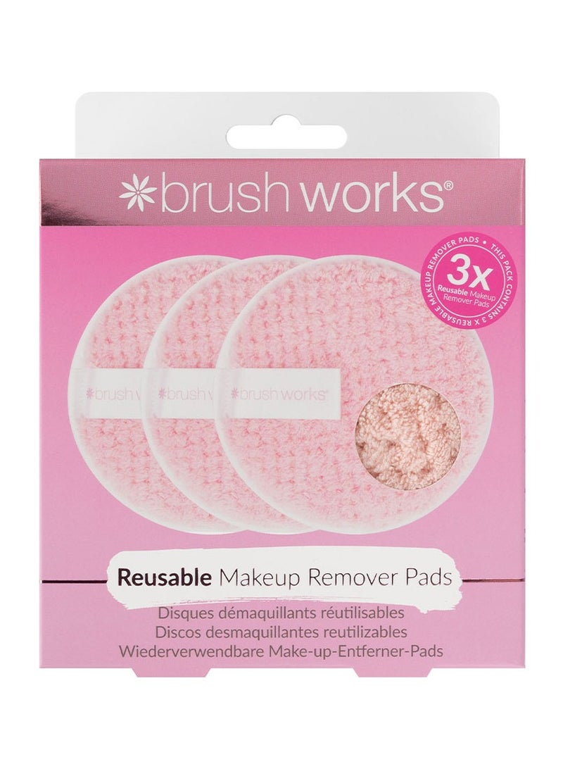 Brushworks HD Reusable Makeup Remover Pads - Pack of 3 - Image 1