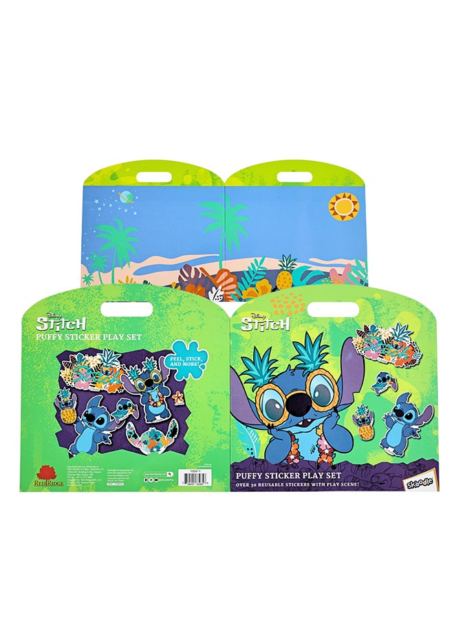 Disney Stitch Puffy Sticker Play Set | 30 Reusable Sticker | Peel, Stick & More | Age 3+ - Image 5