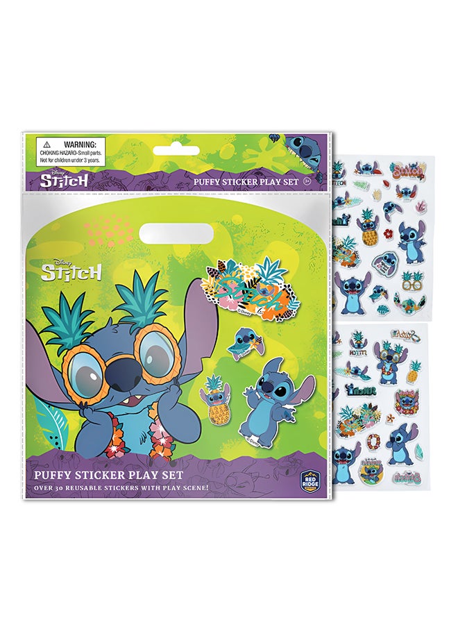 Disney Stitch Puffy Sticker Play Set | 30 Reusable Sticker | Peel, Stick & More | Age 3+ - Image 1