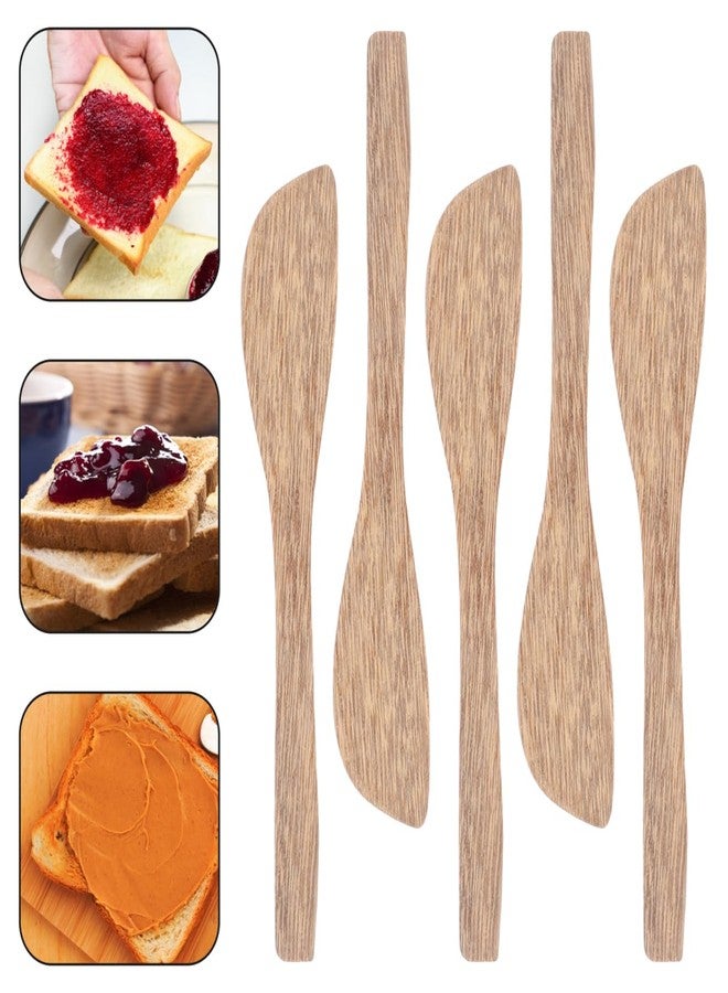 INOOMP 30Pcs Wooden Butter Spreaders Wood Cheese Peanut Jelly Jam Sandwich Cream Spreader Breakfast Dessert Condiment Spatula Spatulas for Kitchen Baking Tool - Image 3