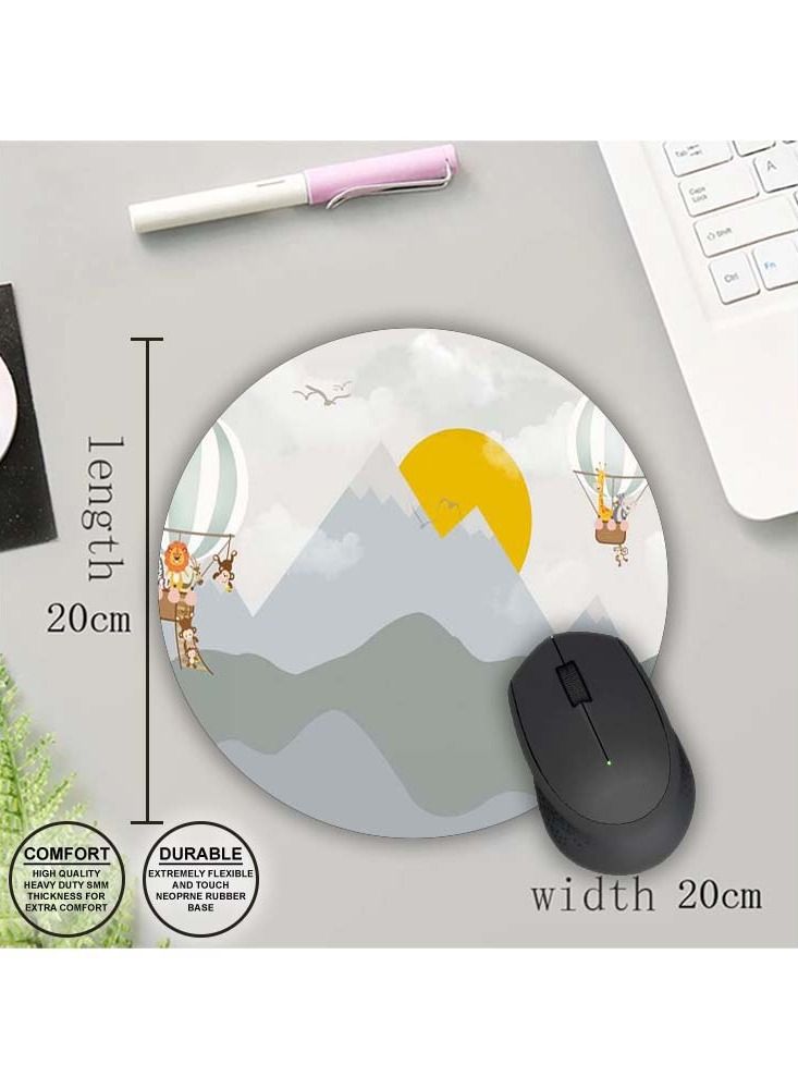 Protective Printed Mouse Pad Round - Image 1