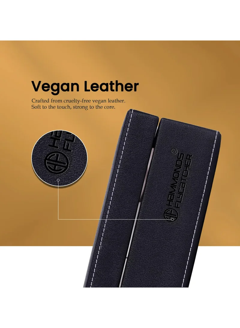 HAMMONDS FLYCATCHER Premium Vegan Leather Men's and Women's Watch Box/Organiser with Glass Window, Gift Ready Luxury Watches Display Case for Collectors
