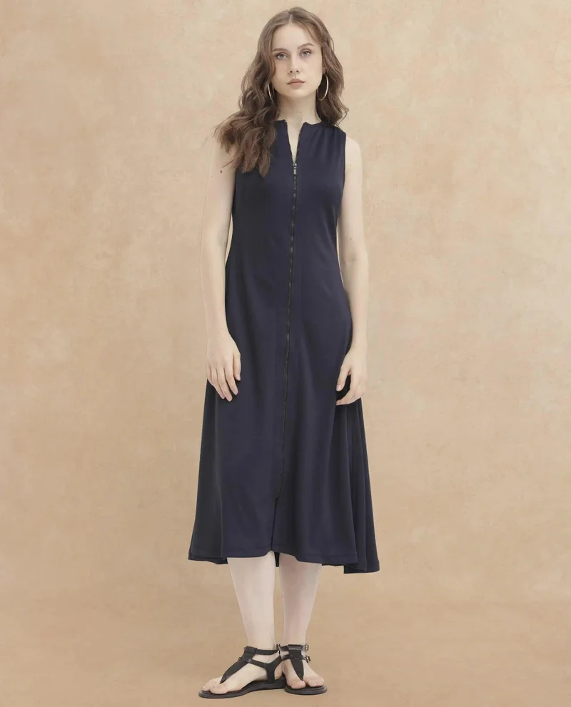 Rareism Women's Day To Night Flat Knit Midi Dress