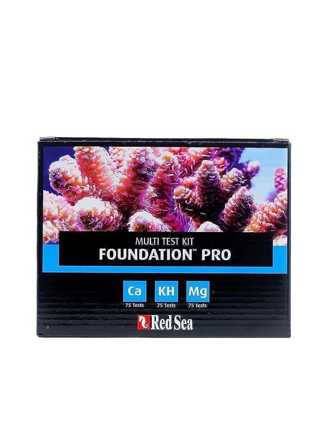 Red Sea Reef Foundation Pro Test Kit - Accurate Calcium, Alkalinity & Magnesium Testing for Saltwater Aquariums - 75 Tests, Easy-to-Use - Image 1