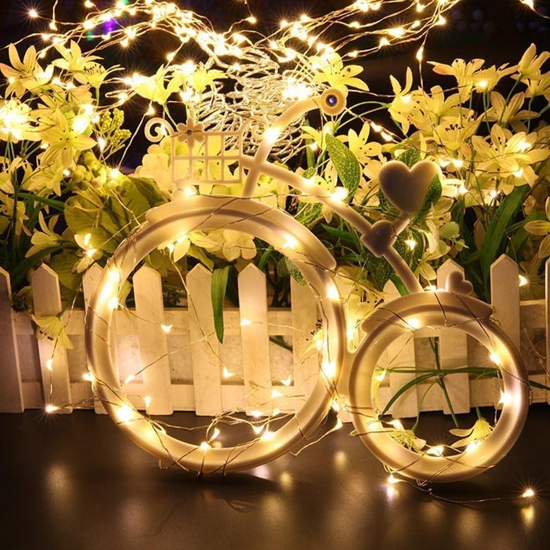 Quace All condition resistant crafted quality Copper String Led Light 10M 100 LED (USB Operated) Wire Decorative Fairy Lights Diwali Christmas Festival - (Warm White, 1 Unit) Multi-budget available picks - Image 2