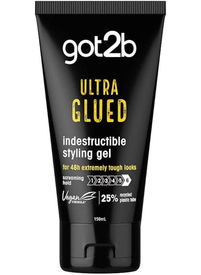 Ultra Glued Styling Gel For Edges Strong Hold 150 ml