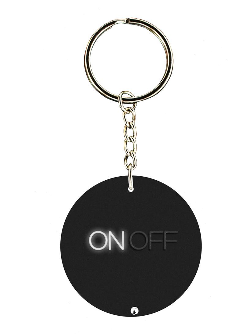 RKN English Phrases Double Side Printed Keychain