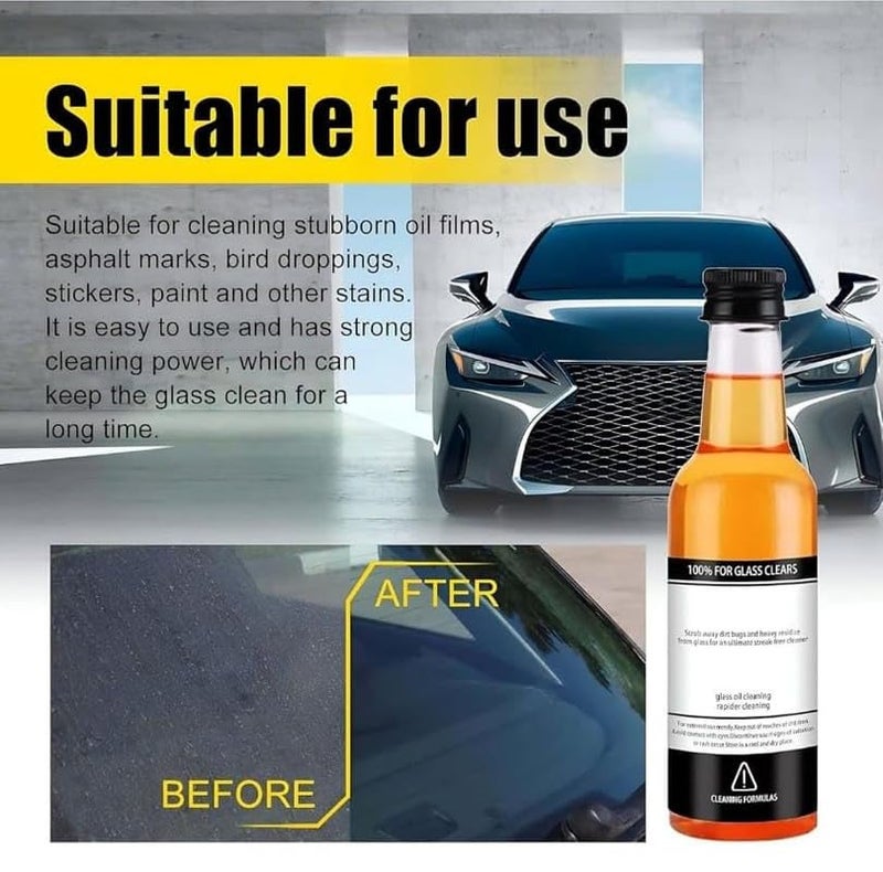 VISIONEX Oil Film Remover for Glass, Car Windshield Cleaner, Water Spot, for Home and Auto Windows Cleaning 200ML - Image 3