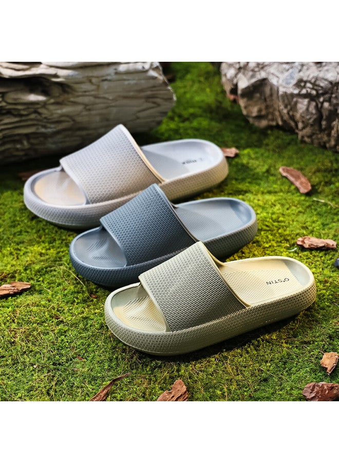 Xggc Men's Summer Outdoor Thick-soled Non-slip Sports Slippers, Green, Size 38-39 - Image 2
