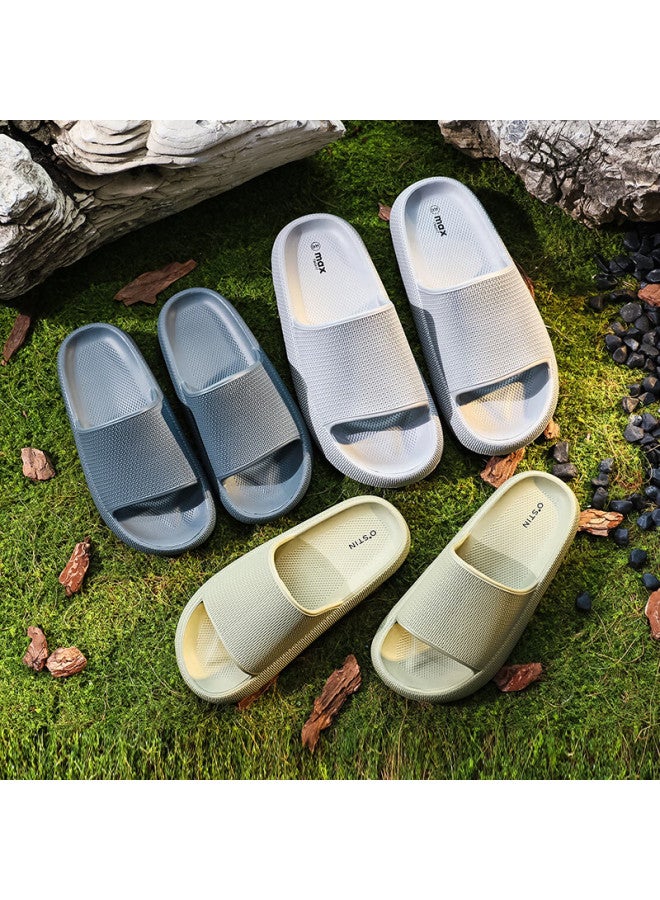 Xggc Men's Summer Outdoor Thick-soled Non-slip Sports Slippers, Green, Size 38-39 - Image 4