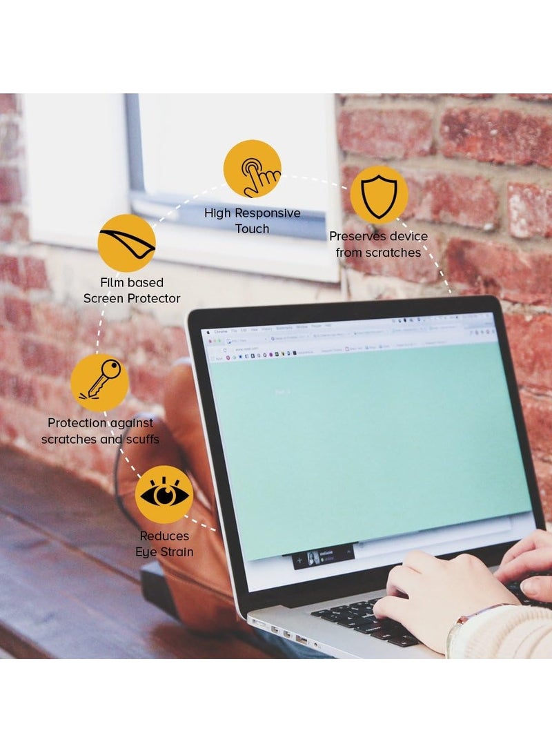 عام 【3 قطع】 حماية شاشة متوافقة مع جهاز Lenovo ThinkPad T14s الجيل السادس 2024 (شاشة لمس) مقاس 14 بوصة - فيلم ناعم عالي الوضوح مقاوم للخدوش والبصمات - Image 4