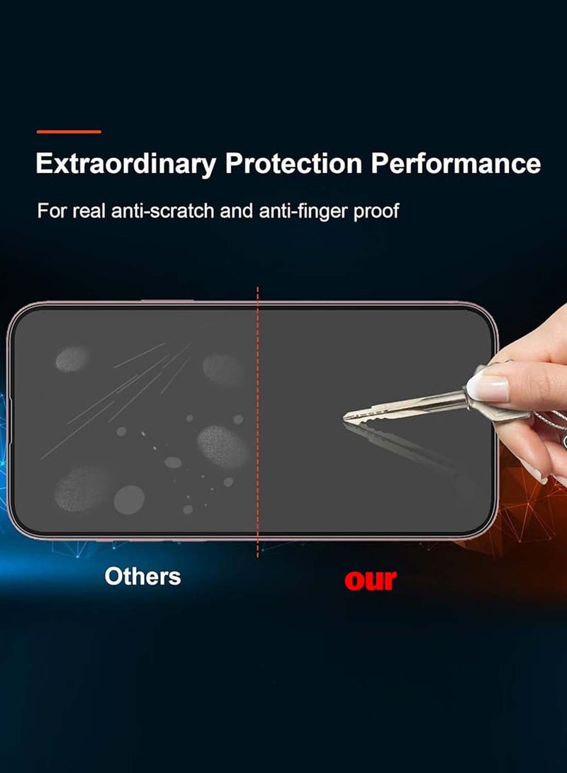 CHAPPELINE Apple iPhone 16e 5G 2025 Next Generation A++ Quality High Glass Screen Protector with Auto Alignment Frame Easy Installation, Bubble Free, Tempered Glass HD Clear, Anti-Scratch, Anti-Spy Flim, Anti-Fingerprint - Clear/Black - Image 2