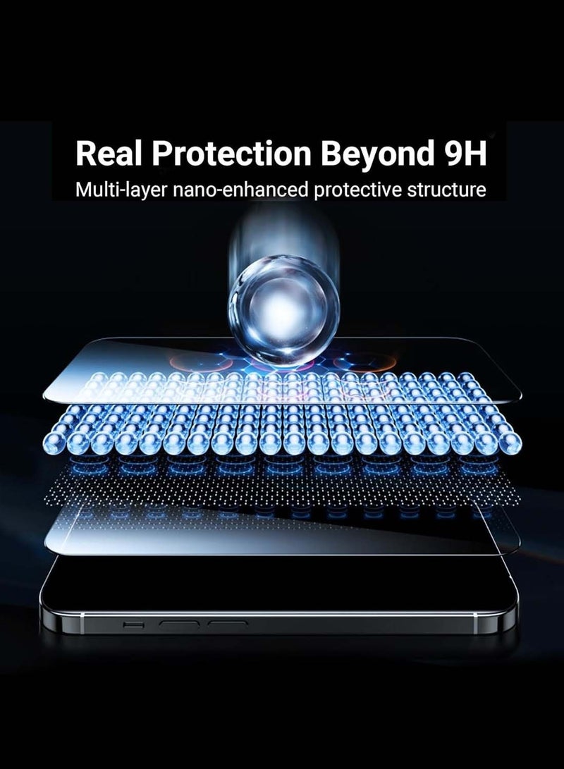 CHAPPELINE Apple iPhone 16e 5G 2025 Next Generation A++ Quality High Glass Screen Protector with Auto Alignment Frame Easy Installation, Bubble Free, Tempered Glass HD Clear, Anti-Scratch, Anti-Spy Flim, Anti-Fingerprint - Clear/Black - Image 4