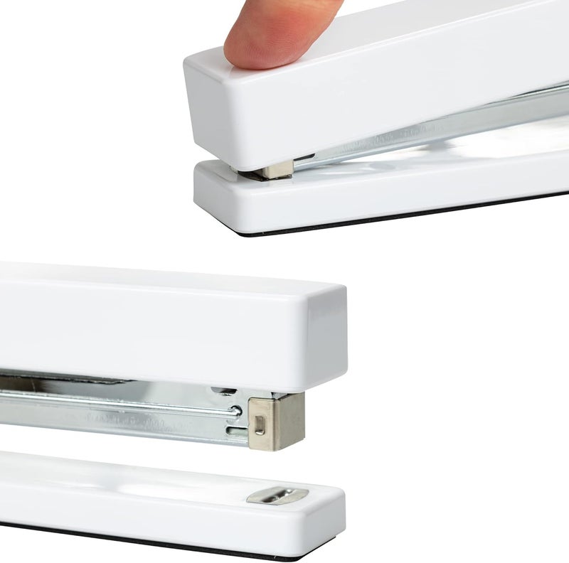 JAM Paper Modern Desk Stapler - White - Sold Individually - Image 3